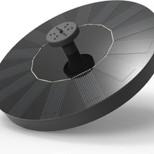 Solar Floating Fountain Pump for Ponds and Bird Baths with Optional LED Lights, 18 cm