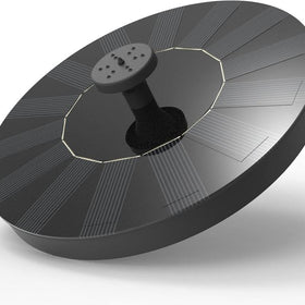 Solar Floating Fountain Pump for Ponds and Bird Baths with Optional LED Lights, 18 cm