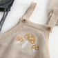 Baby Cotton Romper Detachable Hood | scale reference with hand