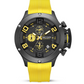 MEGIR quartz sports watch group of silicone strap colour options on black case