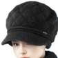 Fleece-Lined Knitted Winter Hat with Scarf Option
