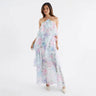 Blue pink flower / S | US 4 / EU 36