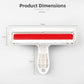 Reusable pet hair remover roller flip open lid emptying collected fur detail