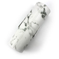 White marble pattern PU makeup brush holder from the side