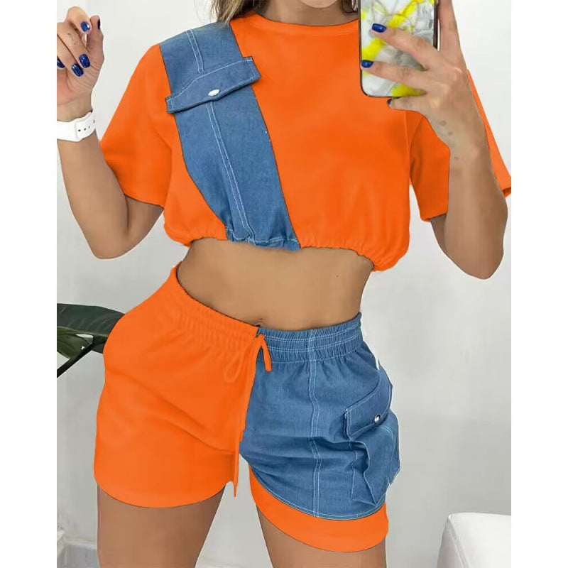 Women's Denim Short Sleeve Shorts | use case in daily routine