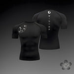 Men's breathable workout t-shirt front view, athletic cut training top