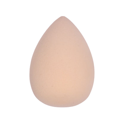 Makeup sponge set with teardrop and olive foam blenders and soft velvet powder puffs