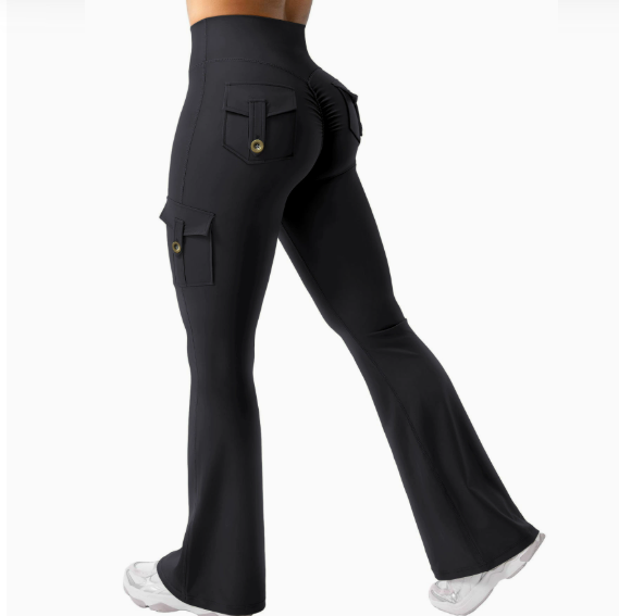 Close up of tummy control waistband panel of leggings
