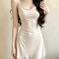 Suspender dress, home pajamas