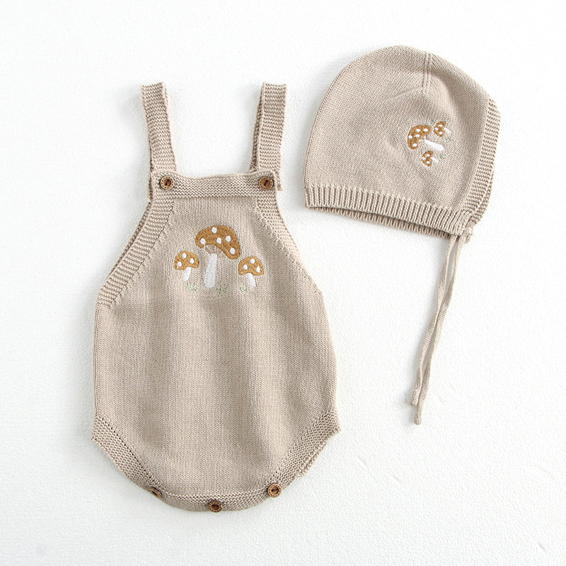 Baby Cotton Romper Detachable Hood | alternative angle product detail