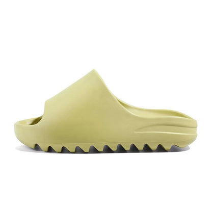 Back view of casual flat sandals showing the open heel