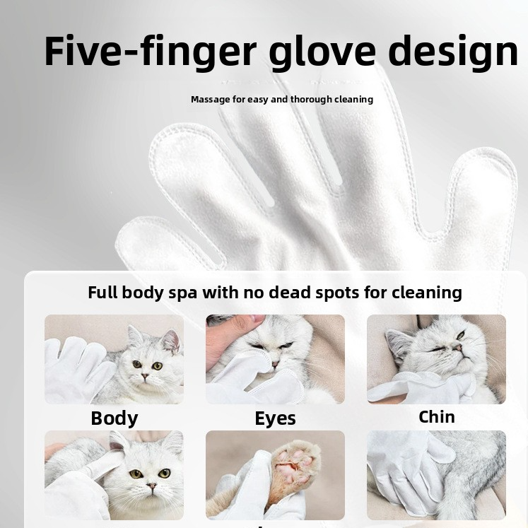 Pet No-Rinse Cleaning Gloves