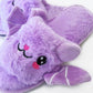 Bat Design Plush Slippers | macro material texture detail