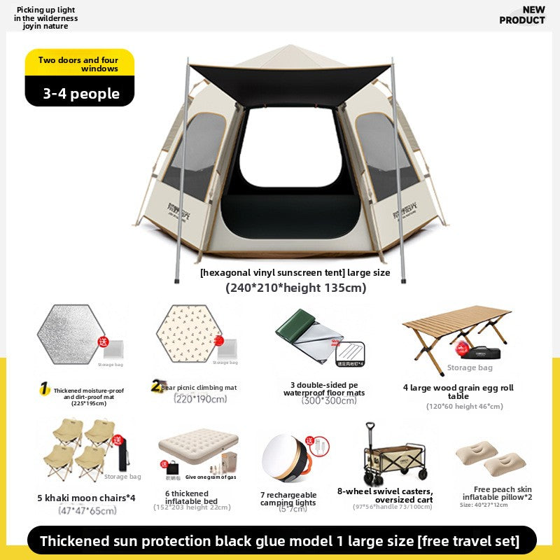 Automatic Pop Up Camping Tent | front product view