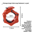 Orange large hole buckles pair