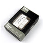 Printed colour box of the mini OBD2 diagnostic scanner, window showing the white housing inside