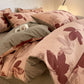 Brushed cotton duvet cover draped to show its soft drape