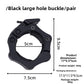 Black large hole barbell collar with a lever, 5 cm bore, 7.5 by 9.5 cm, 260 g size chart