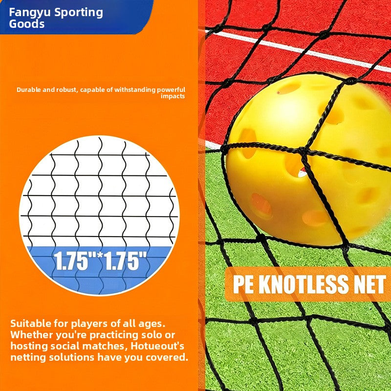 Portable Pickleball Net Set with Silent Mat for Indoor Outdoor Use