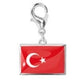 Stainless Steel National Flag Pendant Bracelet