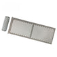 Gray spiked massage mat with matching spiked head pillow, top view on a white background