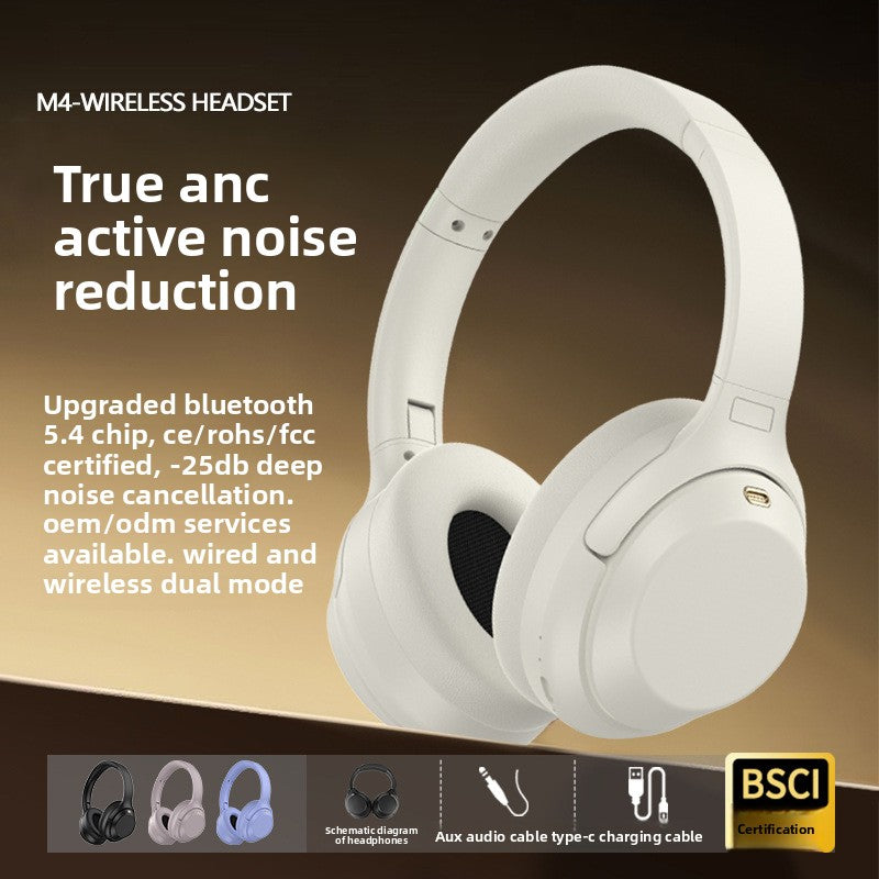 M4ANC wireless noise cancelling over-ear headphones front view