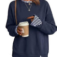 Navy blue stripes