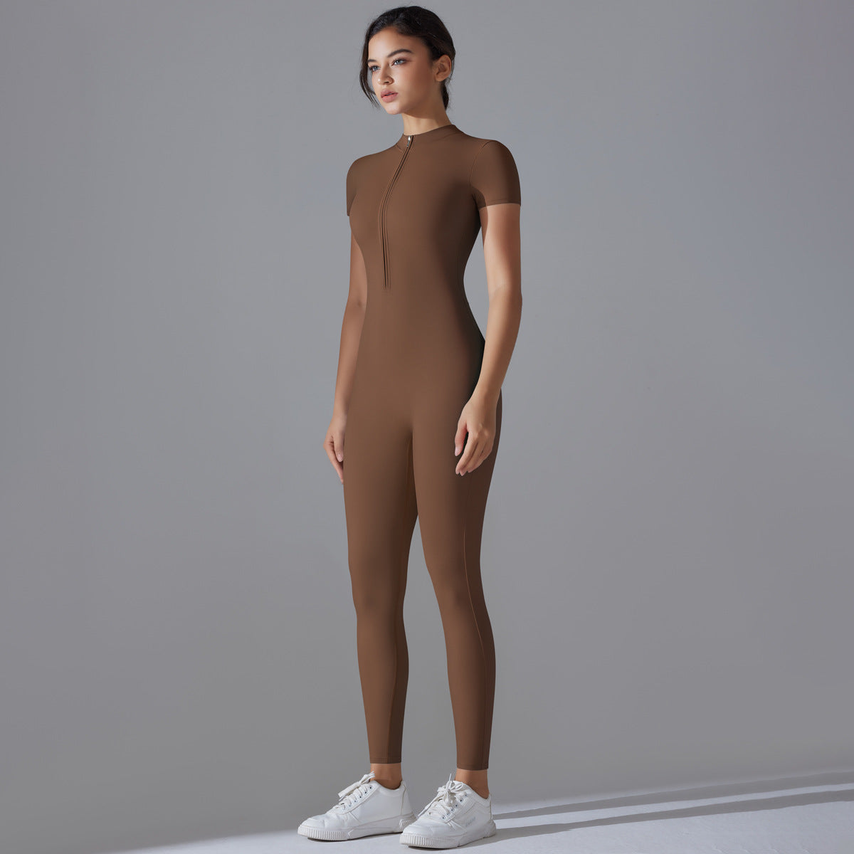 High Elastic Long Sleeve Jumpsuit Fitness Wear