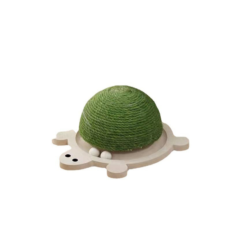 Turtle Shape Sisal Cat Scratching Board Toy