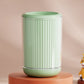 Green plain pet paw wash cup in the basic style without a paw graphic, medium size, on a pedestal