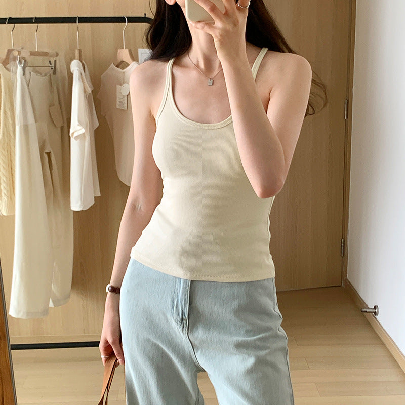 Padded Bow Back Crop Top | corset-style ribbon close up