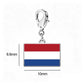 Stainless Steel National Flag Pendant Bracelet