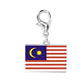 Stainless Steel National Flag Pendant Bracelet