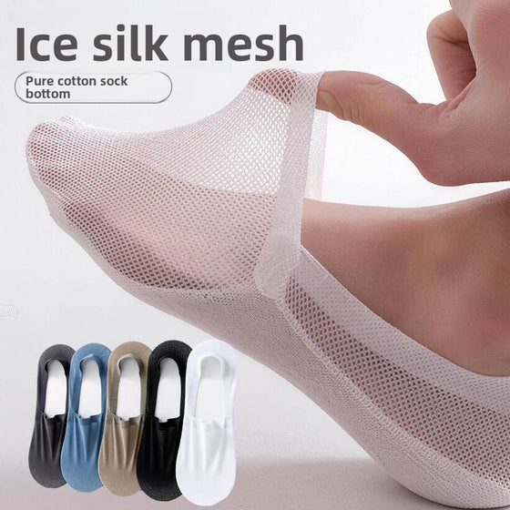 Breathable Mesh No Show Boat Socks