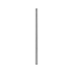 Pure titanium straight straw, 205 mm long, shown alone on a white background