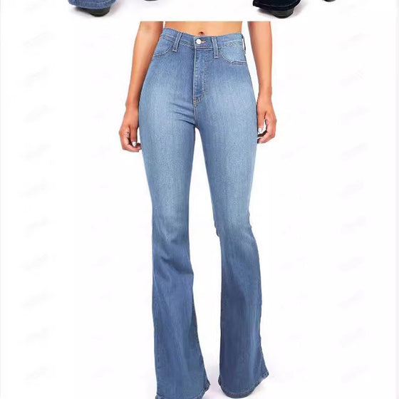 Womens High Waisted Bootcut Jeans