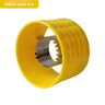 Yellow cylinder corn planer 2 pieces
