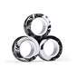 Magnetic fidget rings grouped to show the full color range