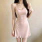 Suspender dress, home pajamas