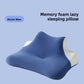 Side view of the contour pillow showing the dipped centre and raised neck bolster