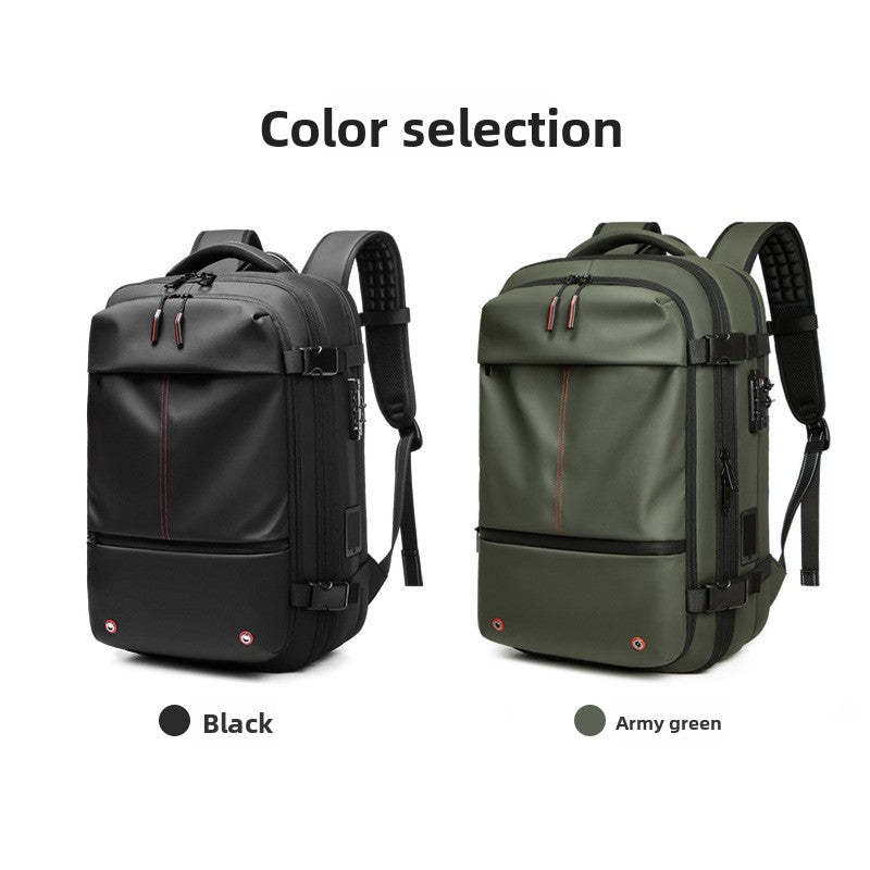 Vacuum Travel Backpack | padded laptop sleeve interior view