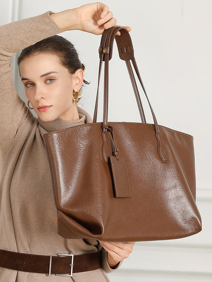 Genuine Leather Tote Bag for Women