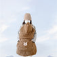 Soft fleece lining shown inside the quilted windproof baby cape