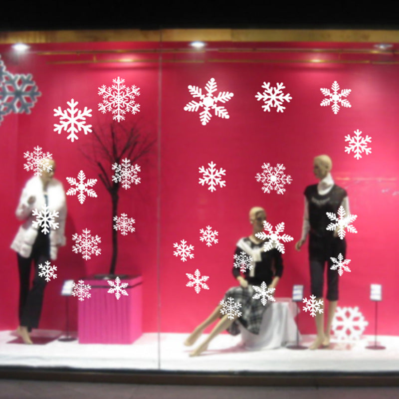 Christmas Snowflake Electrostatic Wall Stickers