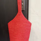 Handmade Women's Summer Shoulder Bag | close up material texture