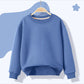 Boys blue pullover sweatshirt with a cosmic bear and stars print for spring and autumn