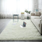 Final close up detail of the soft long shaggy polyester rug pile texture