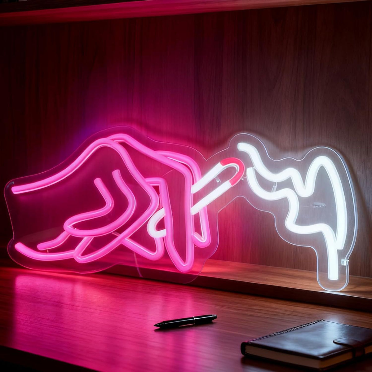 LED neon wall light sign, full sign view