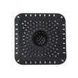 Square hair filter - black