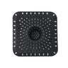 Square hair filter - black